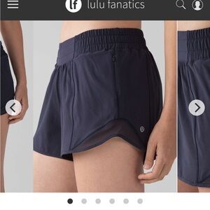 Lululemon Woman's Black Yoga Summer Sporty Hotty Shorts 11" Sz 8Tall